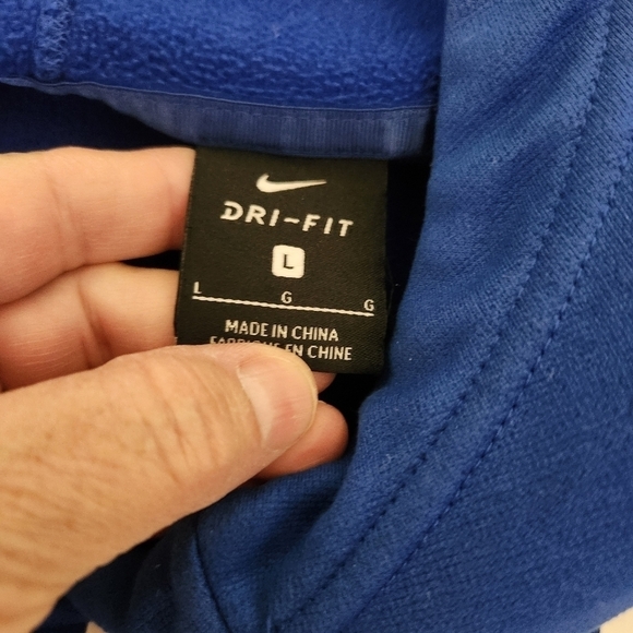 Duke Nike Dri Fit Mens Basketball Drop Circuit Pullover Hoodie Blue, sz Lg - Picture 8 of 10